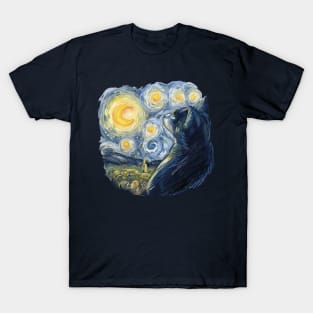Van Gogh cat T-Shirt